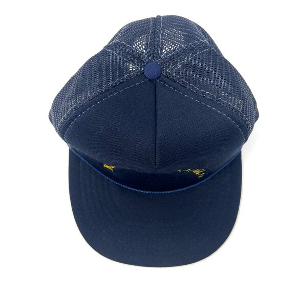 Vintage Mcdonnell Douglas Rope Trucker Hat Snapback Cap Blue Deadstock 80s 90s - Picture 2 of 7